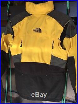 Vintage THE NORTH FACE Supreme Steep Tech Jacket MENS MEDIUM Yellow Coat Hoodie