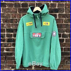 Vintage The North Face Trans Antarctica Expedition 1990 Hoodie Large Green Rare