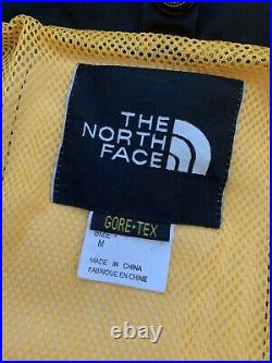 Vtg The North Face Goretex Yellow Mountain Guide Ski Parka Jacket Men's M Coat