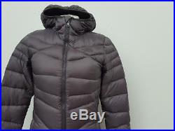 W817 Womens The North Face Grey Pertex Quantum Hooded Jacket Coat Uk Small S 8