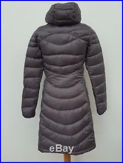 W817 Womens The North Face Grey Pertex Quantum Hooded Jacket Coat Uk Small S 8