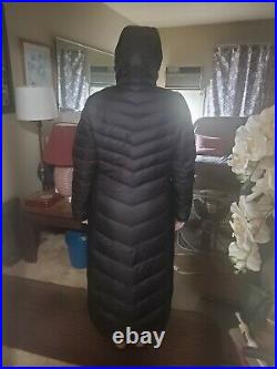 Women The North Face 700 Goose Down Parka Long Coat With Hoodie Size L