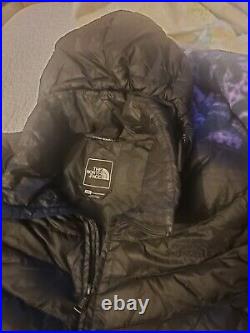 Women The North Face 700 Goose Down Parka Long Coat With Hoodie Size L