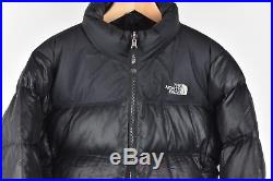 Women's North Face Nuptse 700 Down BLACK M Size MEDIUM Vintage Great Puffer Coat