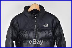 Women's North Face Nuptse 700 Down BLACK S Size SMALL Vintage Great Puffer Coat