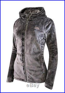 Women's The North Face Osito Hoodie Silky Fleece Jacket Full Zip Size XXXL Gray
