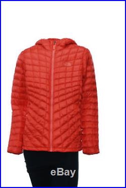 Women's The North Face Thermoball Hoodie Medium Fire Brick Red Hooded New NWT