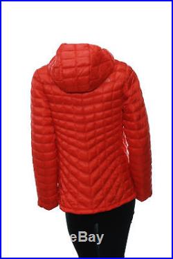 Women's The North Face Thermoball Hoodie Medium Fire Brick Red Hooded New NWT