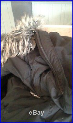 Womens 550 Down The North Face Faux Fur Hooded Parka Coat Uk M