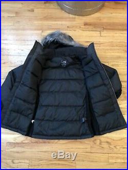 Womens Black The North Face 550 GooseDown Steep Tech Jacket With Hoodie Size XL