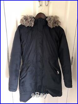 Womens North Face Arctic Parka Size Medium Navy Fantastic Condition Coat Jacket