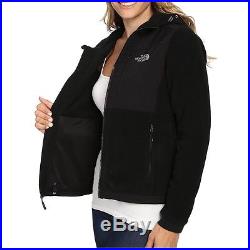 Womens North Face Denali 2 Hoodie Black Fleece Jacket NEW