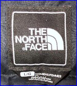 Womens THE NORTH FACE Arctic Navy Down Parka Coat Faux Fur Hood L 14 16 £350