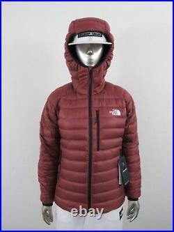 Womens The North Face Summit Breithorn 800-Down Hoodie Insulated Jacket Ginger