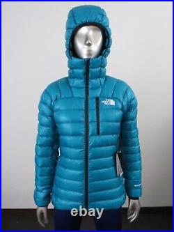 Womens The North Face Summit (L3) 800-Down Pro Hoodie Insulated Jacket Blue