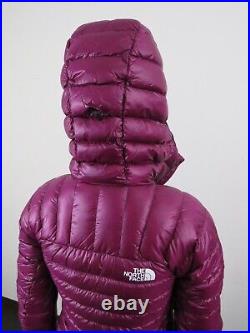Womens The North Face Summit (L3) 800-Down Pro Hoodie Insulated Jacket Purple