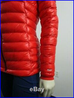 Womens The North Face TNF Proprius L3 Down Hoodie Hooded Insulated Jacket Fiery