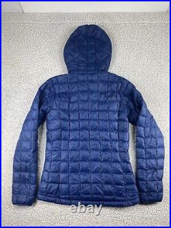 Womens The North Face Thermoball Eco Hoodie Blue Size XS